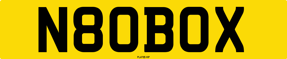 N80BOX Number Plate