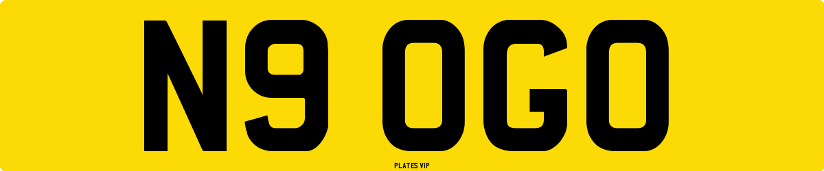 N9 OGO Number Plate