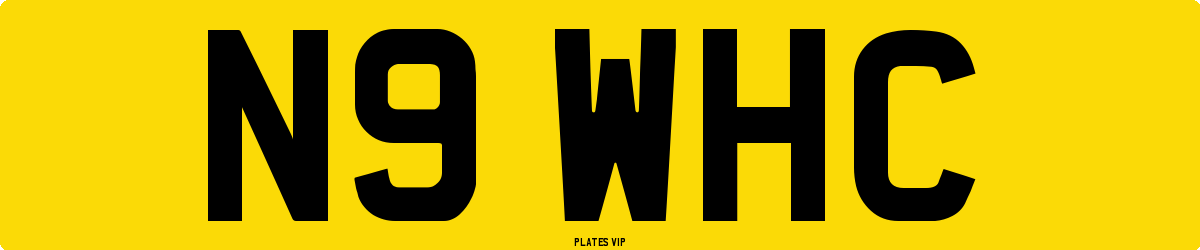 N9 WHC Number Plate