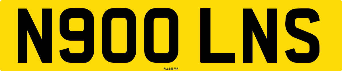 N900 LNS Number Plate