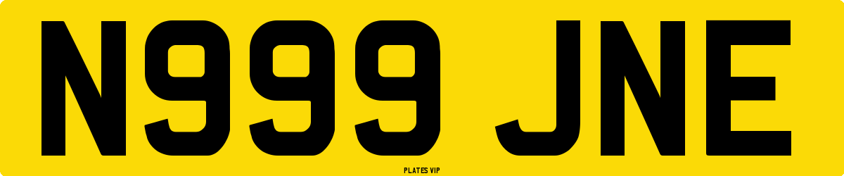 N999 JNE Number Plate