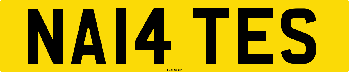 NA14 TES Number Plate