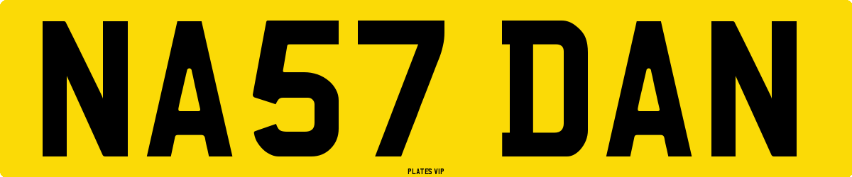 NA57 DAN Number Plate