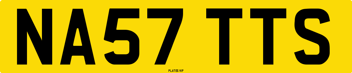 NA57 TTS Number Plate