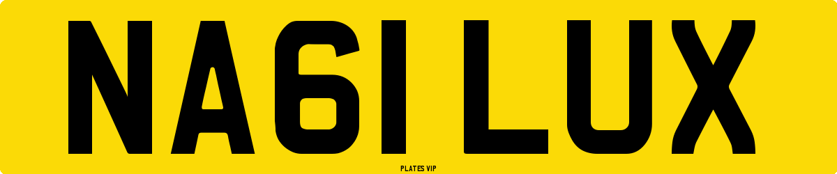 NA61 LUX Number Plate