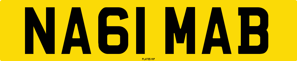 NA61 MAB Number Plate