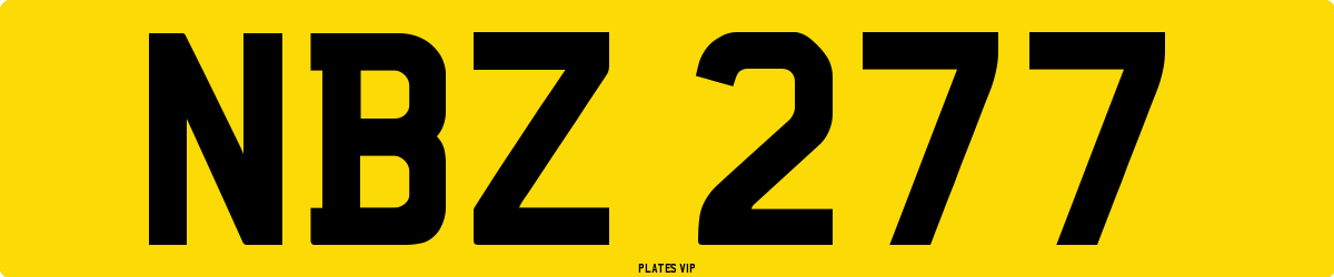 NBZ 277 Number Plate