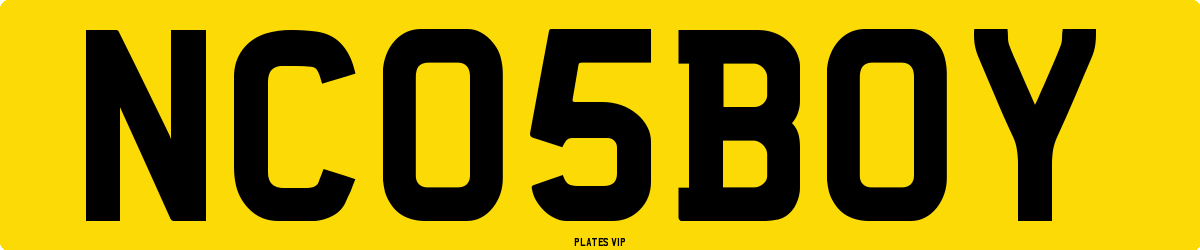 NC 05 BOY Number Plate