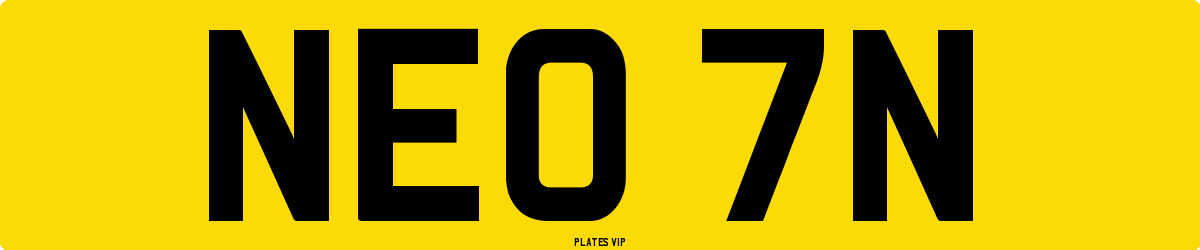 NEO 7N Number Plate