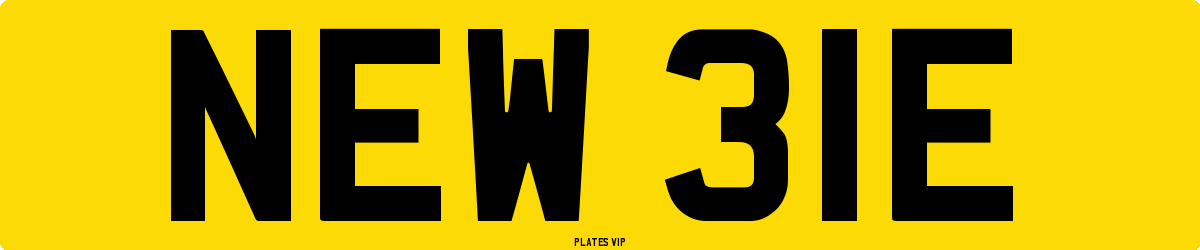 NEW 31E Number Plate