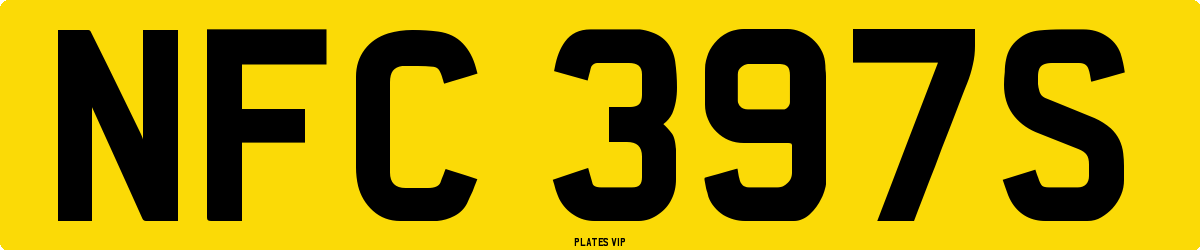 NFC 397S Number Plate