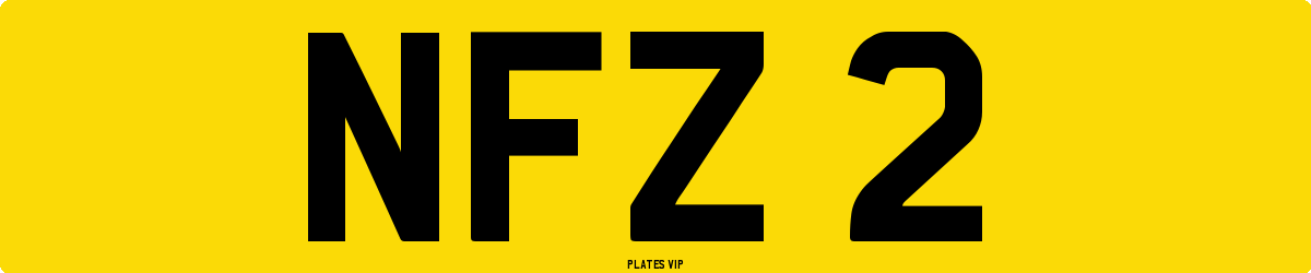 NFZ 2 Number Plate