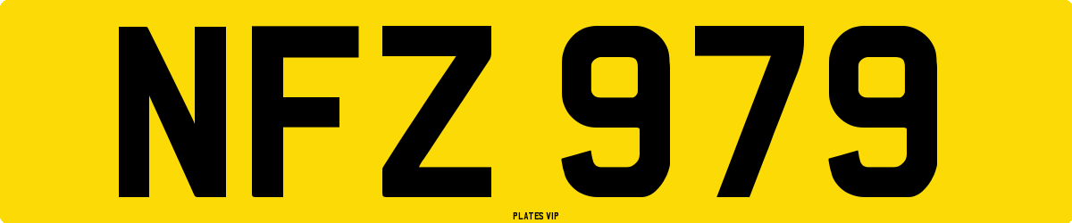 NFZ 979 Number Plate