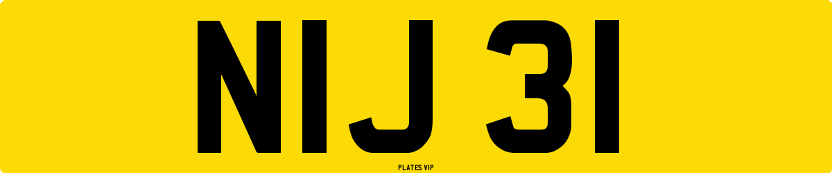 NIJ 31 Number Plate