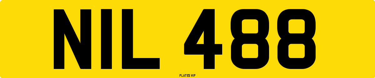 NIL 488 Number Plate