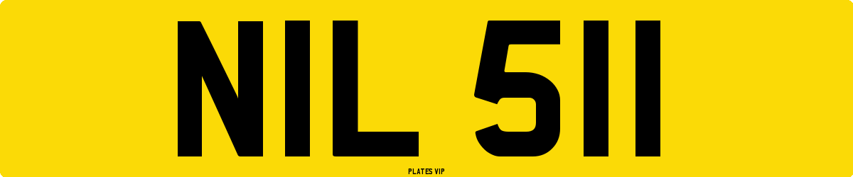 NIL 511 Number Plate