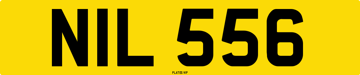 NIL 556 Number Plate