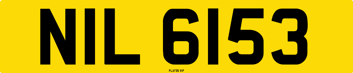NIL 6153 Number Plate