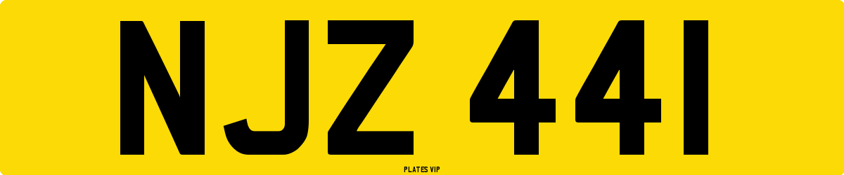 NJZ 441 Number Plate