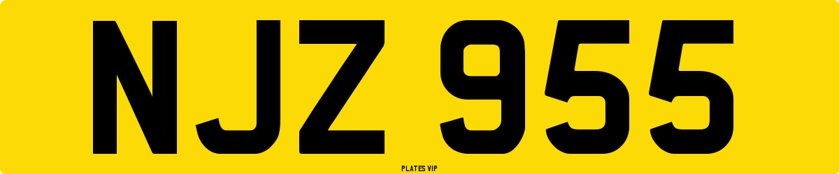 NJZ 955 Number Plate