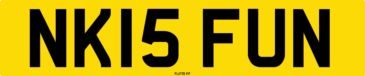 NK15 FUN Number Plate