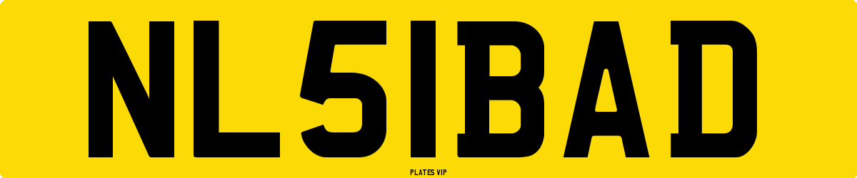 NL 51 BAD Number Plate