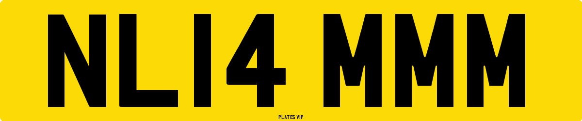 NL14 MMM Number Plate
