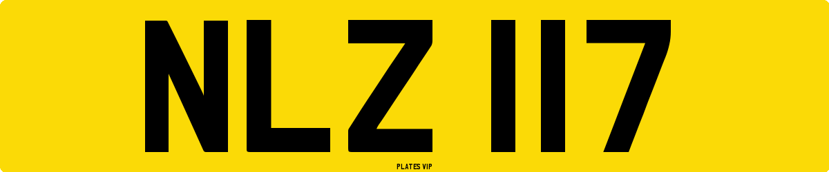 NLZ 117 Number Plate
