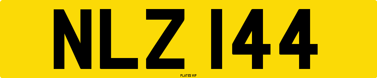 NLZ 144 Number Plate