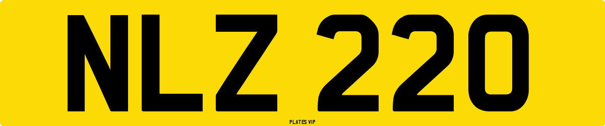 NLZ 220 Number Plate