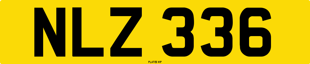 NLZ 336 Number Plate