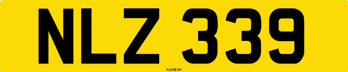 NLZ 339 Number Plate