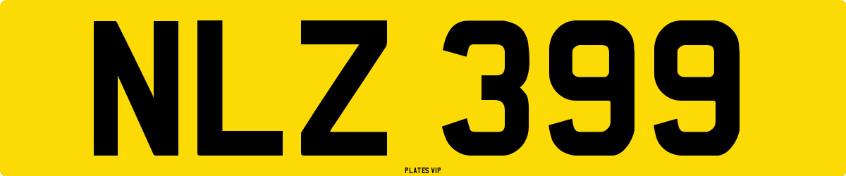 NLZ 399 Number Plate