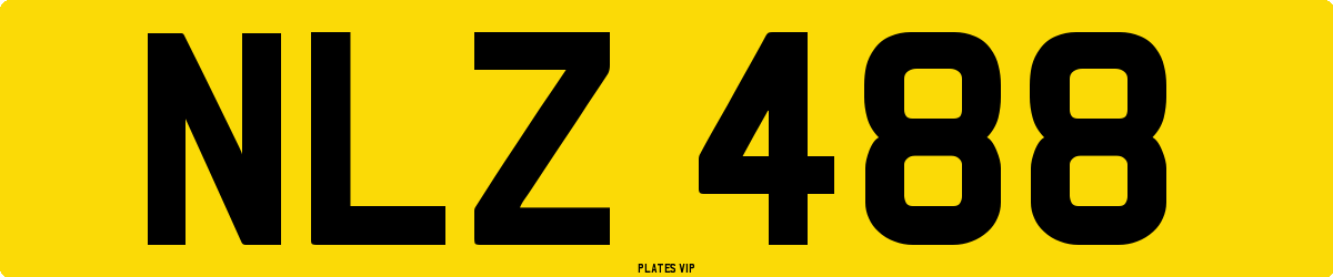 NLZ 488 Number Plate