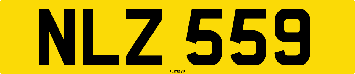 NLZ 559 Number Plate