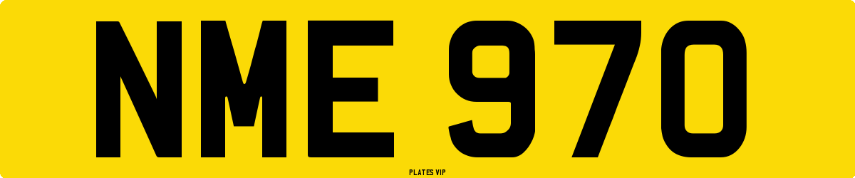 NME 970 Number Plate