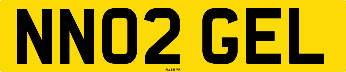 NN02 GEL Number Plate