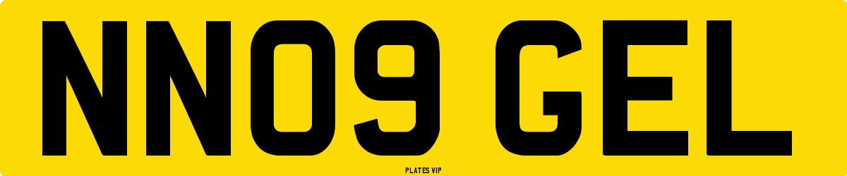 NN09 GEL Number Plate