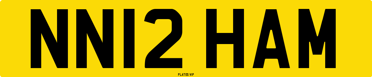 NN12 HAM Number Plate