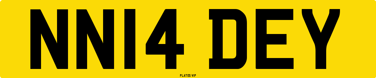 NN14 DEY Number Plate