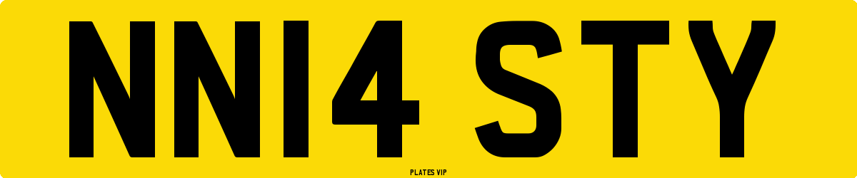 NN14 STY Number Plate