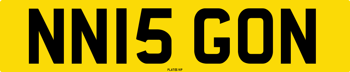 NN15 GON Number Plate