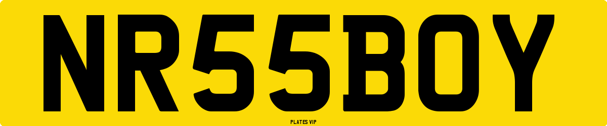 NR 55 BOY Number Plate