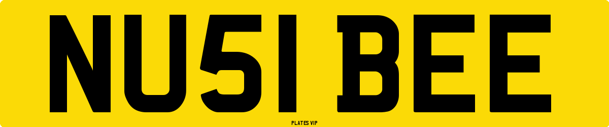 NU51 BEE Number Plate