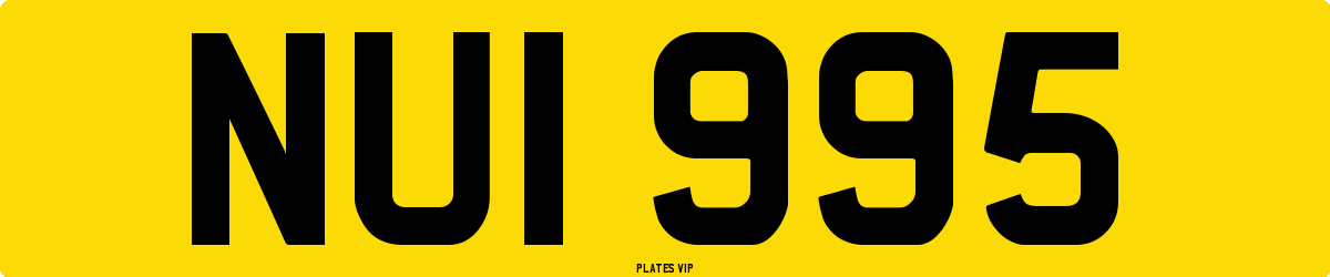 NUI 995 Number Plate