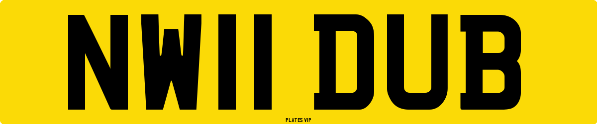 NW11 DUB Number Plate