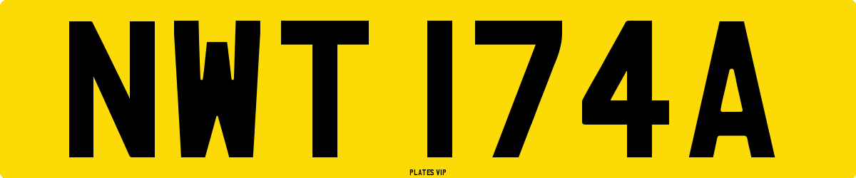 NWT 174A Number Plate