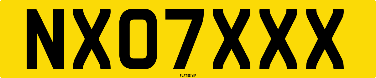 NX 07 XXX Number Plate