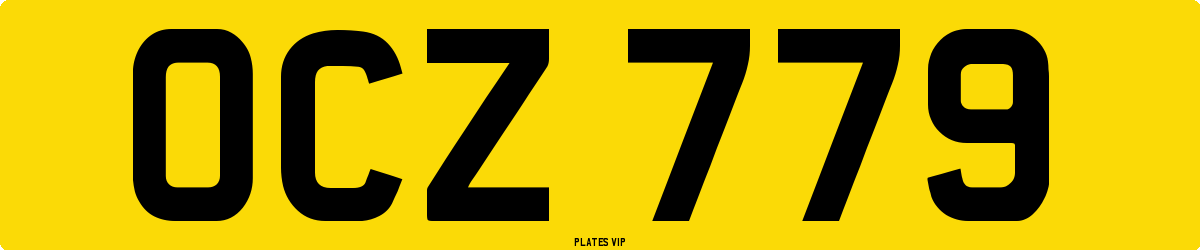 OCZ 779 Number Plate