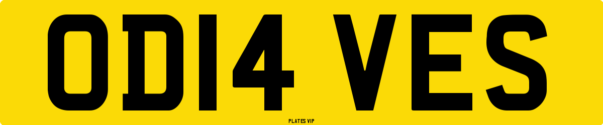 OD14 VES Number Plate